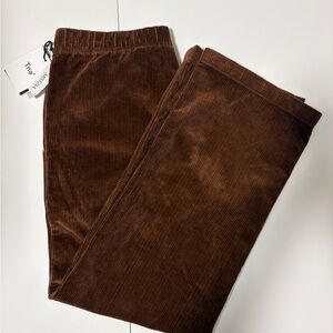 Aritzia TNA Corduroy Pants (Cognac) Size Large